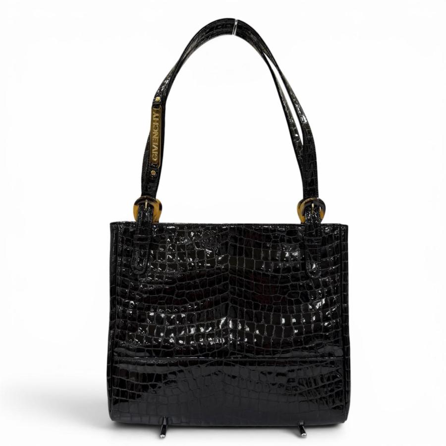 ジバンシー GIVENCHY ハンドバッグ - レザー 黒 レディース 美品