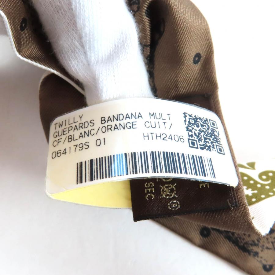 HERMES（エルメス） 未使用品☆エルメス ツイリー GUEPARDS BANDANA