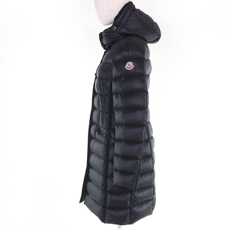 専用 モンクレール エルミンヌ ロゴワッペン フード ロングダウンコート MONCLER（モンクレール） 美品☆MONCLER HERMINE エルミンヌ ロゴ