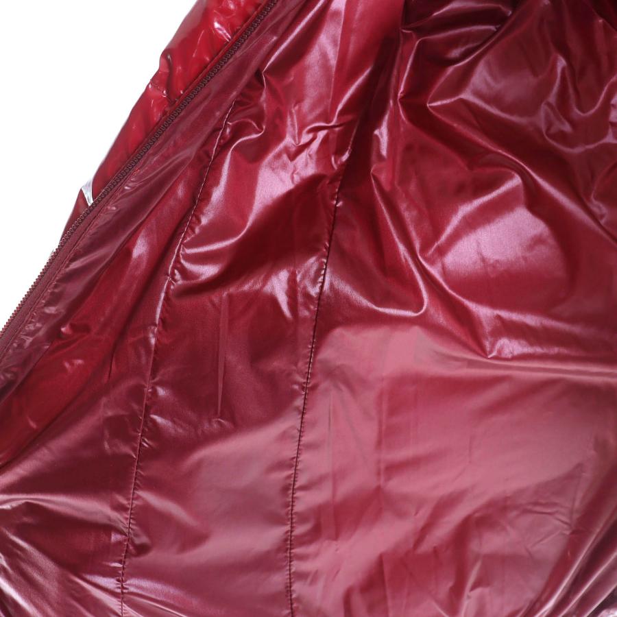 極美品△TATRAS タトラス 20AW LTLA20A4173 ロゴワッペン エコファー・フード付 エナメル ダウンジャケット レッド 04 正規品 レディースの画像