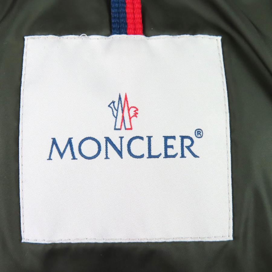 極美品△MONCLER モンクレール EYMERIC エメリック カモフラージュ柄 ロゴワッペン フード付き ダウンジャケット カーキ レッド 3 正規品_6