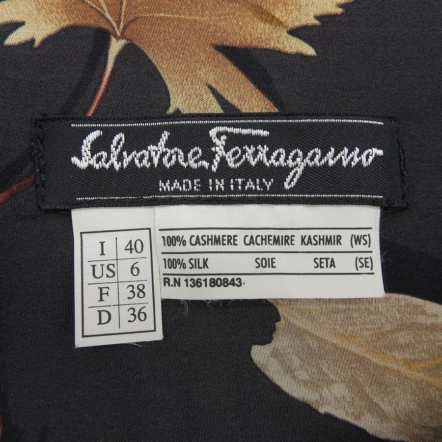 美品△Salvatore Ferragamo サルヴァトーレフェラガモ カシミヤ100 