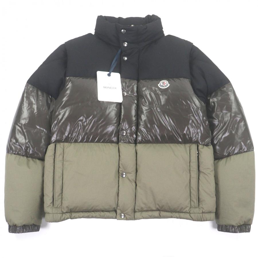 未使用品□MONCLER モンクレール 2021年製 AVEILLAN GIUBBOTTO ウール使用 2WAY ダウンベスト ダウンジャケット カーキ ブラック 3 正規品 メンズ MONCLER（モンクレール） 未使用品□MONCLER 2021年製 AVEILLAN