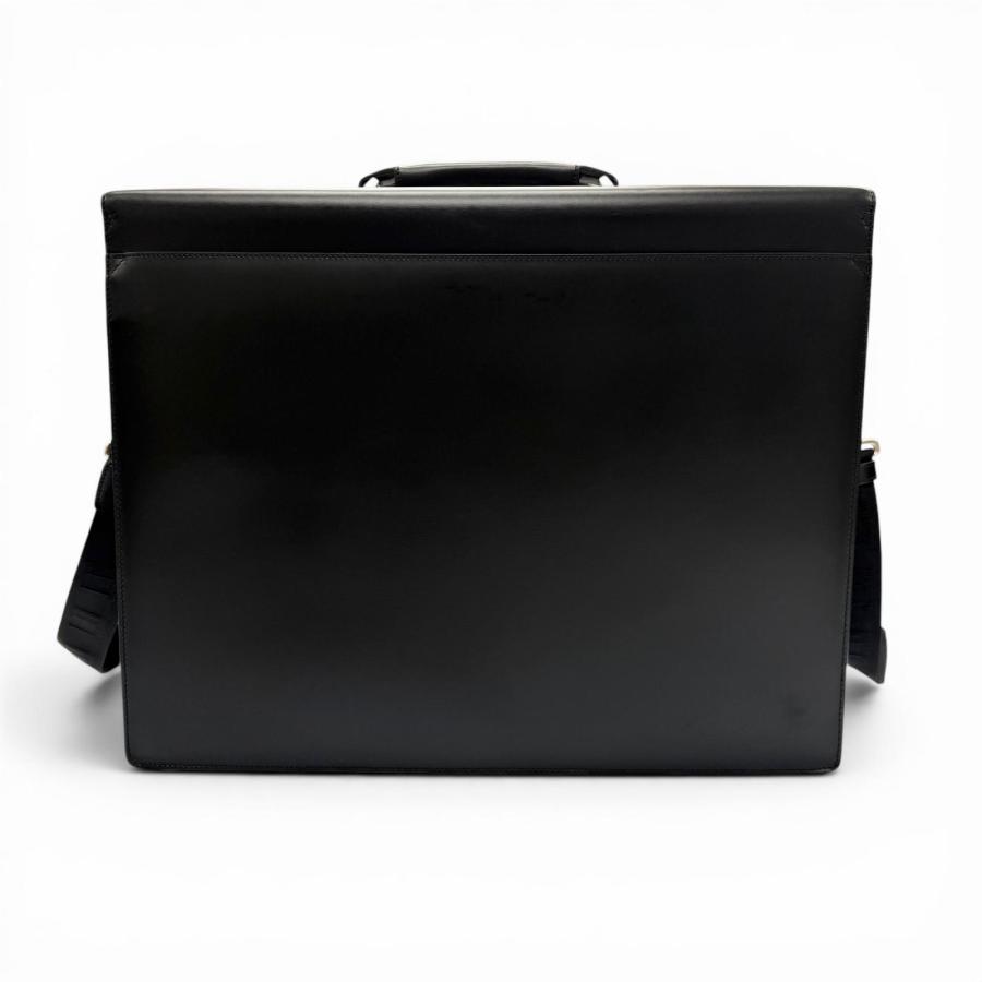 ダンヒル カドガンビジネスバッグ 黒 レザー　2wayタイプ dunhill（ダンヒル） 極美品▽Dunhill カウハイドレザー 鍵付き 2WAY
