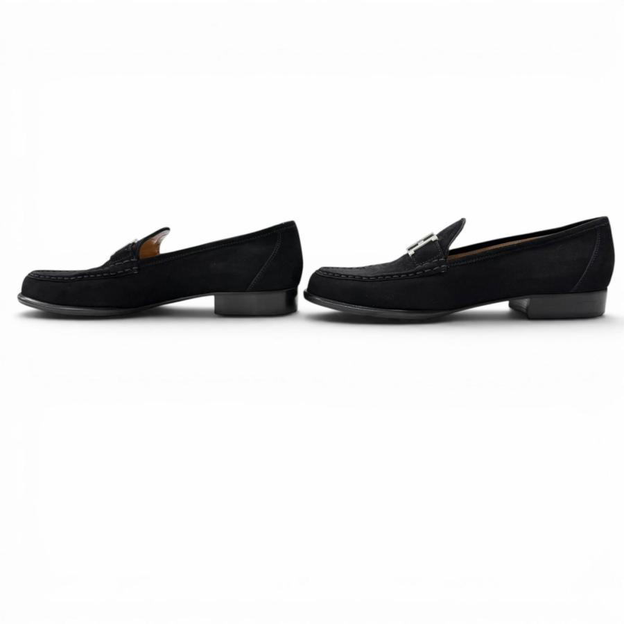 HERMES エルメス コンスタンス スウェードローファー H金具 41.5 HERMES（エルメス） 極美品◇HERMES ヴィンテージ コンスタンス