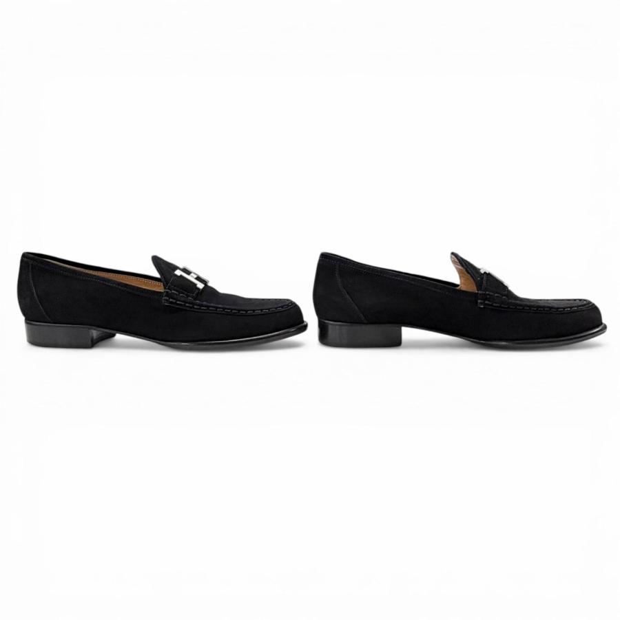 HERMES エルメス コンスタンス スウェードローファー H金具 41.5 HERMES（エルメス） 極美品◇HERMES ヴィンテージ コンスタンス
