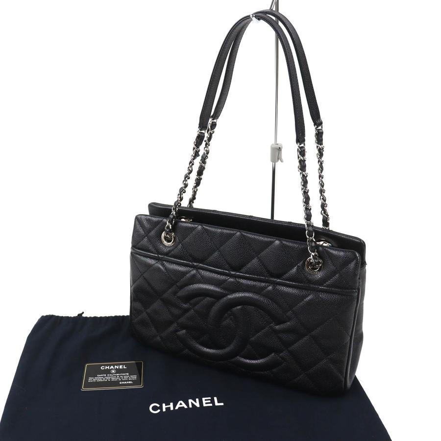 CHANEL（シャネル） 極美品△CHANEL A67294 キャビアスキン ココマーク 