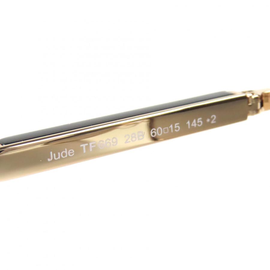 美品△TOM FORD トムフォード TF669 28B Jude ジュード ツーブリッジ