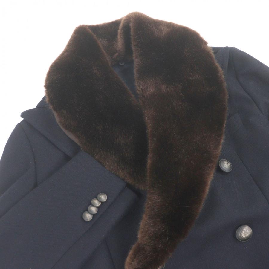 極美品□TAGLIATORE タリアトーレ C-PLMOB FUR COLL エコファー ダブル