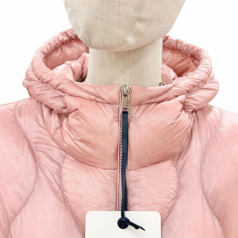 極美品◇MONCLER モンクレール 22-23AW H20931A00019 ANTHON ロゴワッペン フード付 ダウンジャケット 0 正規品 レディース ハンガー付きの画像