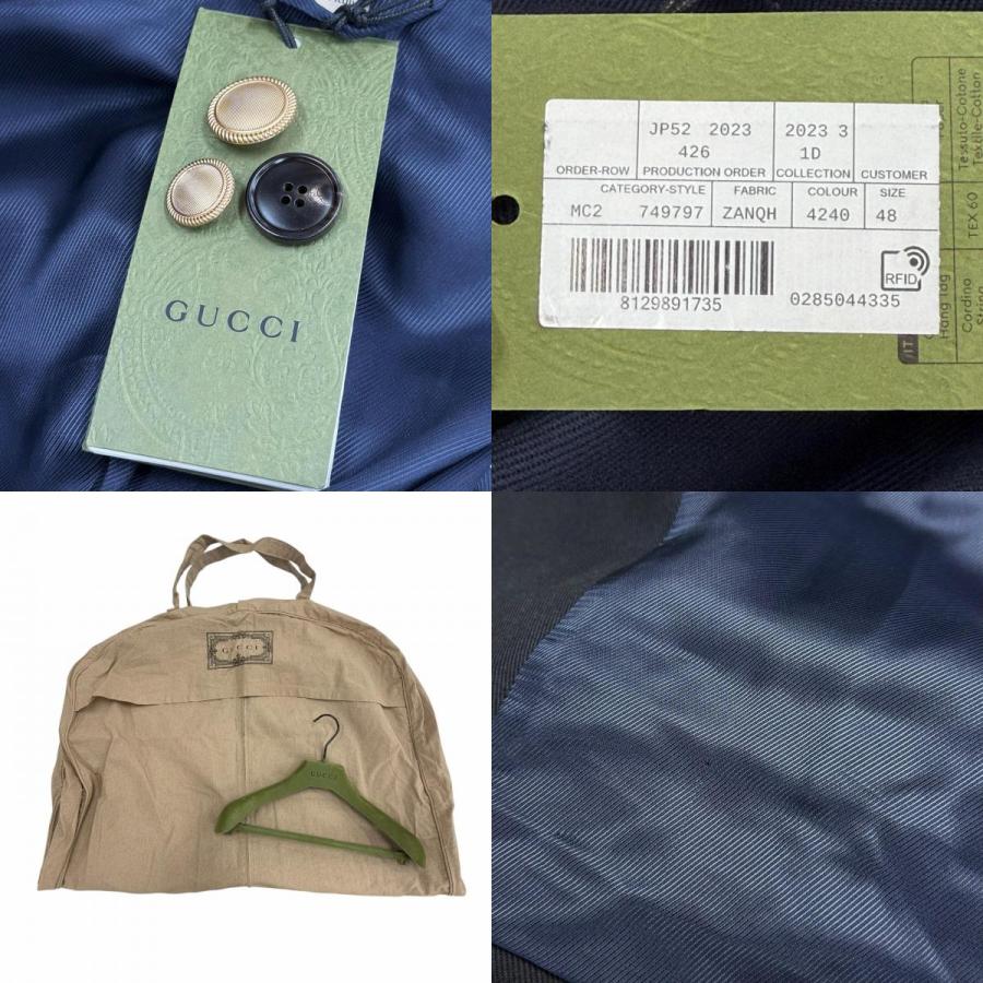 GUCCI（グッチ） 未使用品▽GUCCI 23AW 749797 コットン 金ボタン