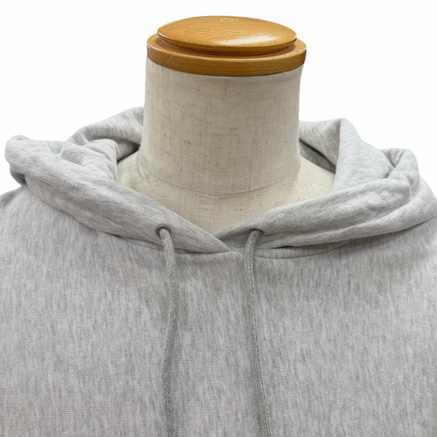 美品▼CELINE セリーヌ RY0S2670Q ロゴプリント コットンフリース プルオーバー パーカー ライトグレー L イタリア製 正規品 メンズ CELINE（セリーヌ） 美品▽CELINE RY0S2670Q ロゴプリント コットン