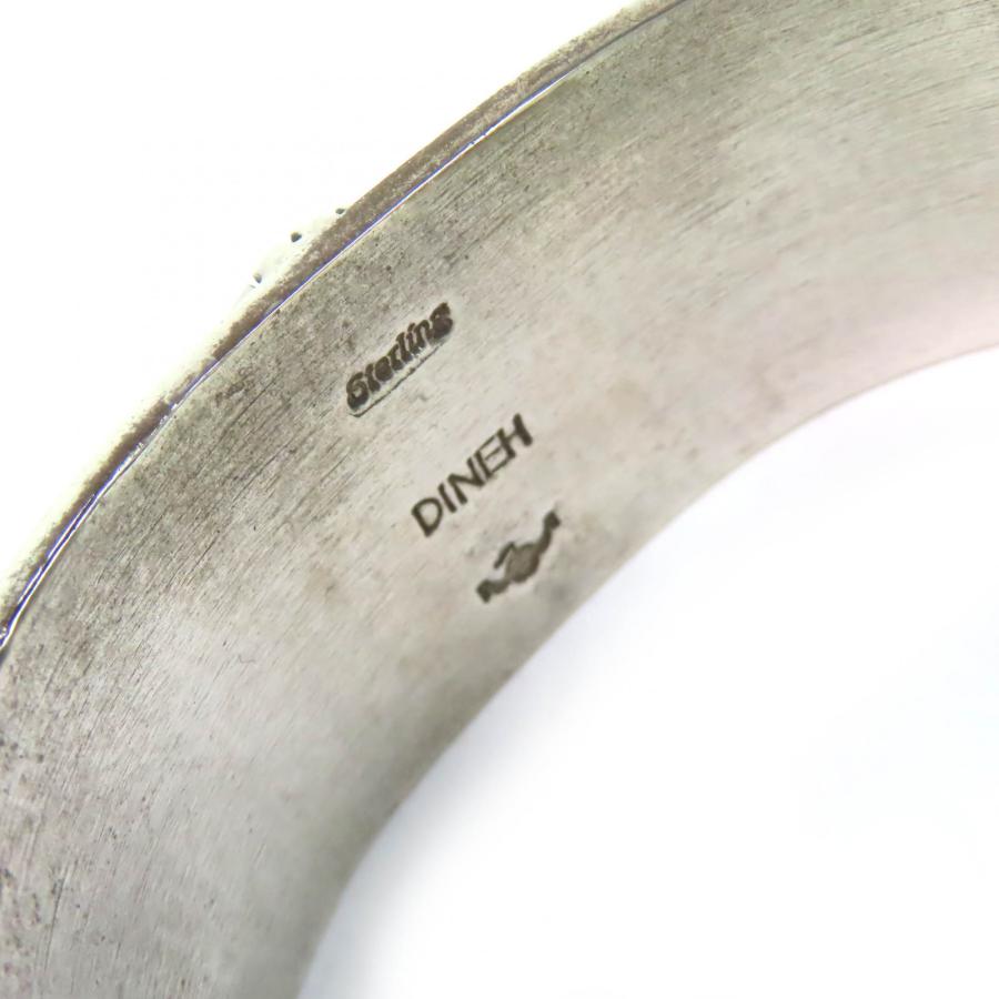 美品△DINEH ディネー 925 ナホバホラグ キングマンターコイズ