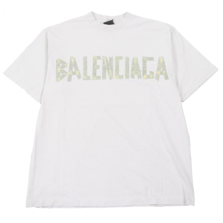 バレンシアガ 23SS カレッジロゴ Tシャツ ダメージ加工 オーバーサイズ BALENCIAGA（バレンシアガ） 未使用品□BALENCIAGA 23SS 739784