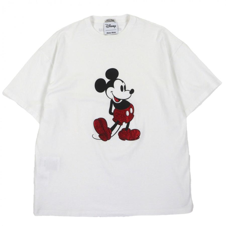 miu miu ミッキーマウス Tシャツ 極美品▽MIU MIU Disney ミュウミュウ ディズニー 2021年製 MJN320