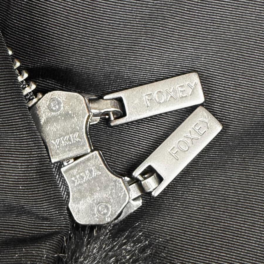 極美品★FOXEY NEW YORK フォクシー ニューヨーク 38933-MACFN106T フード・ロゴボタン付 中綿 ロングジレ ベスト ブラック 38 日本製 正規品 レディース 極美品☆FOXEY NEW YORK フォクシー ニューヨーク 38933-MACFN106T