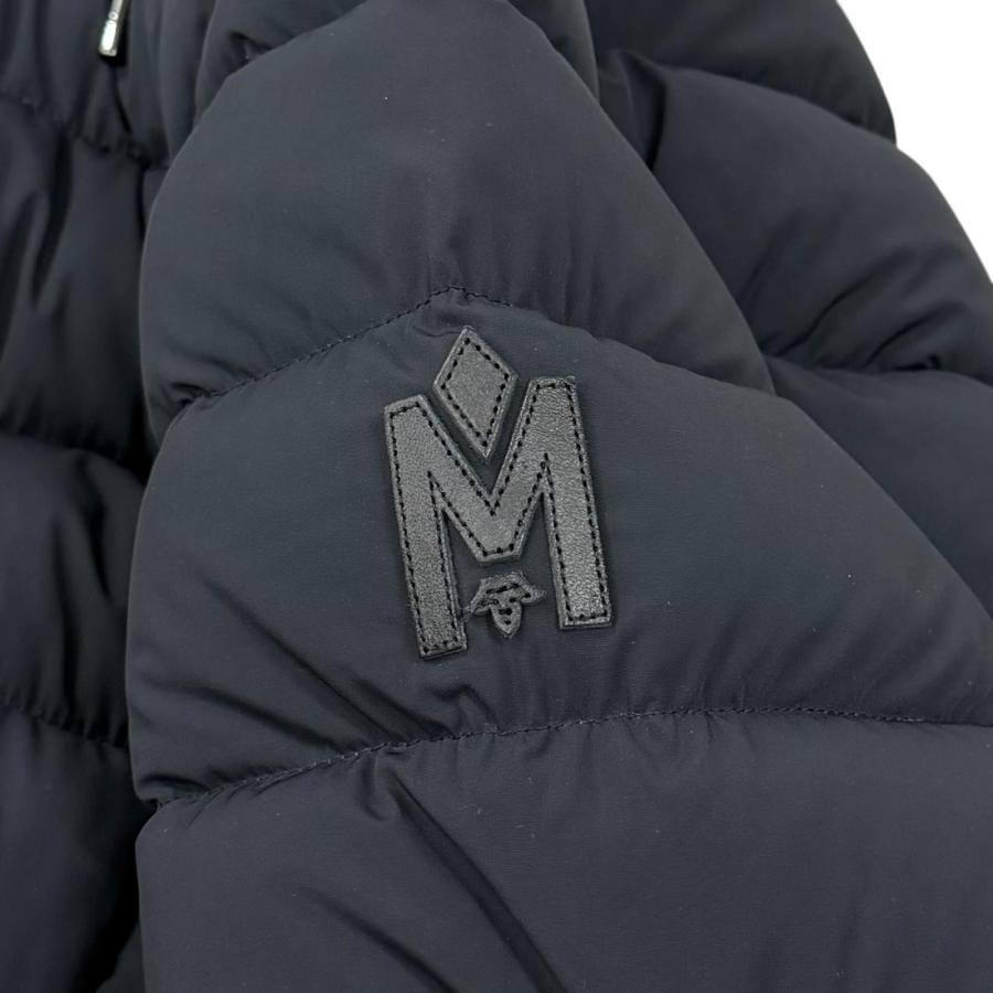 極美品★MACKAGE マッカージュ 11602609-0A FARREN フード・レザーロゴワッペン付 ZIP UP ダウンコート M 正規品 ガーメント・ハンガー付の画像
