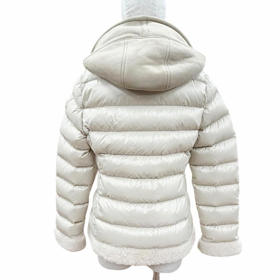 未使用品◇MONCLER モンクレール 22-23AW H20931A00102 GUICHARD ロゴワッペン付 ラムスキン切替 ダウンジャケット ベージュ 1 正規品の画像