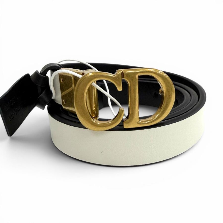 Christian Dior ロゴベルト 未使用品◇Christian Dior クリスチャンディオール リバーシブル CD