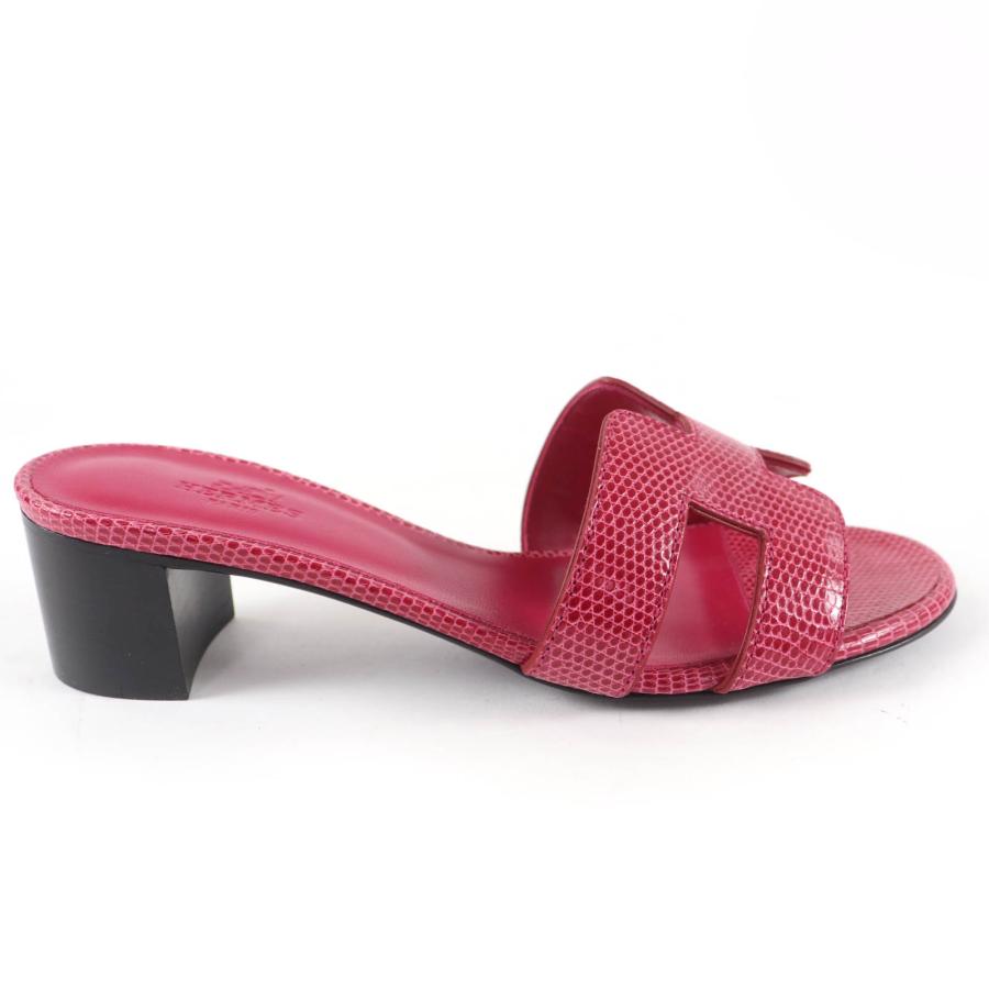 HERMES（エルメス） 極美品☆HERMES オアジス リザードレザー ローズ 