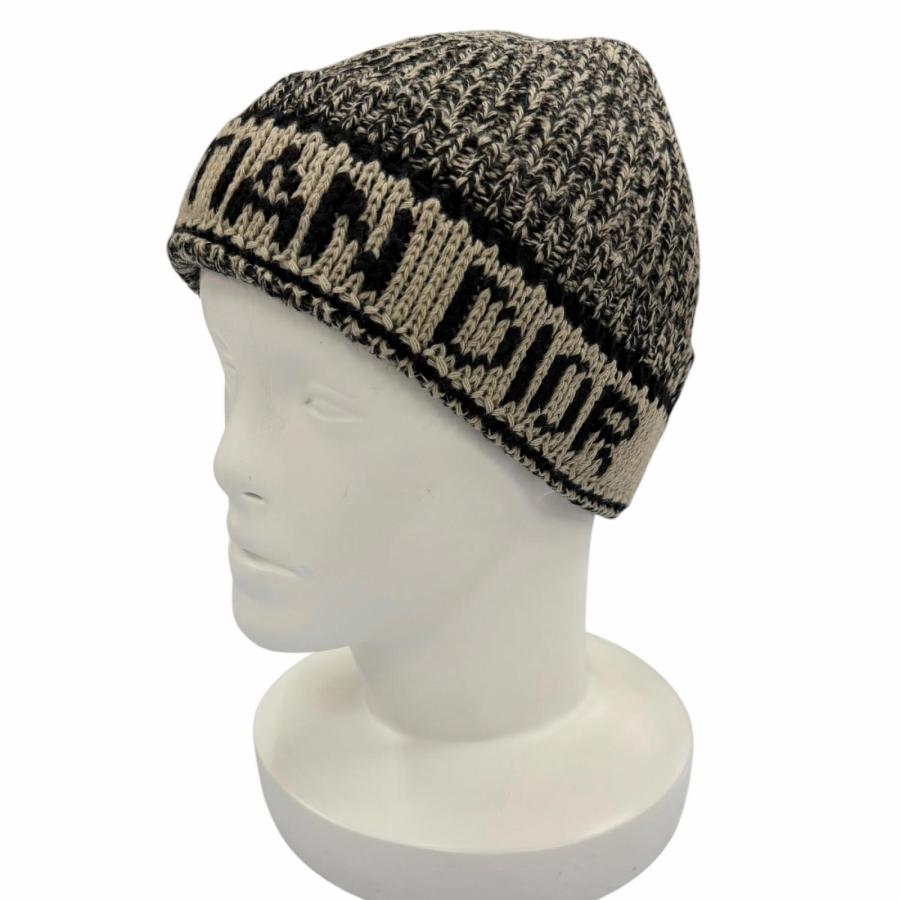 Dior ニット帽 ロゴ ウール カシミヤ 美品 美品◇Christian Dior クリスチャンディオール 25DWI714S007 ウール