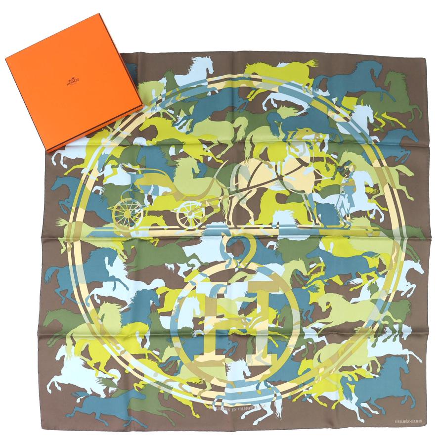 極美品△HERMES エルメス EX LIBRIS EN CAMOUFLAGE エクスリブリスの