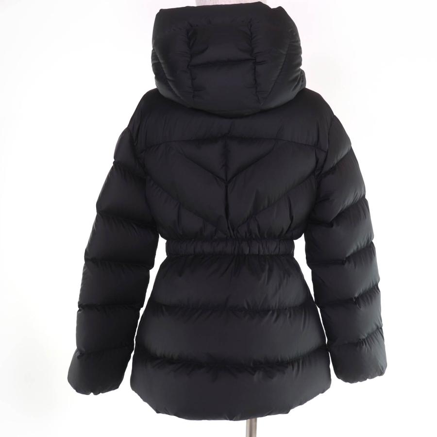 【正規極美品/S】モンクレール ダウンコート ワッペン付き 肉厚 フード 黒 MONCLER（モンクレール） 極美品☆MONCLER 24-25AW BROSSE ロゴ