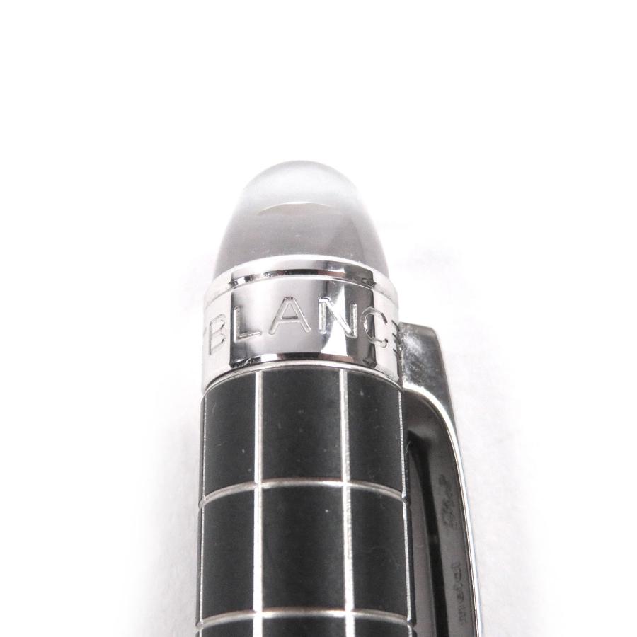 良品□MONTBLANC モンブラン スターウォーカー メタルラバー ウィンドウペン ボールペン ブラック シルバー ドイツ製 筆記確認済 メンズ_6