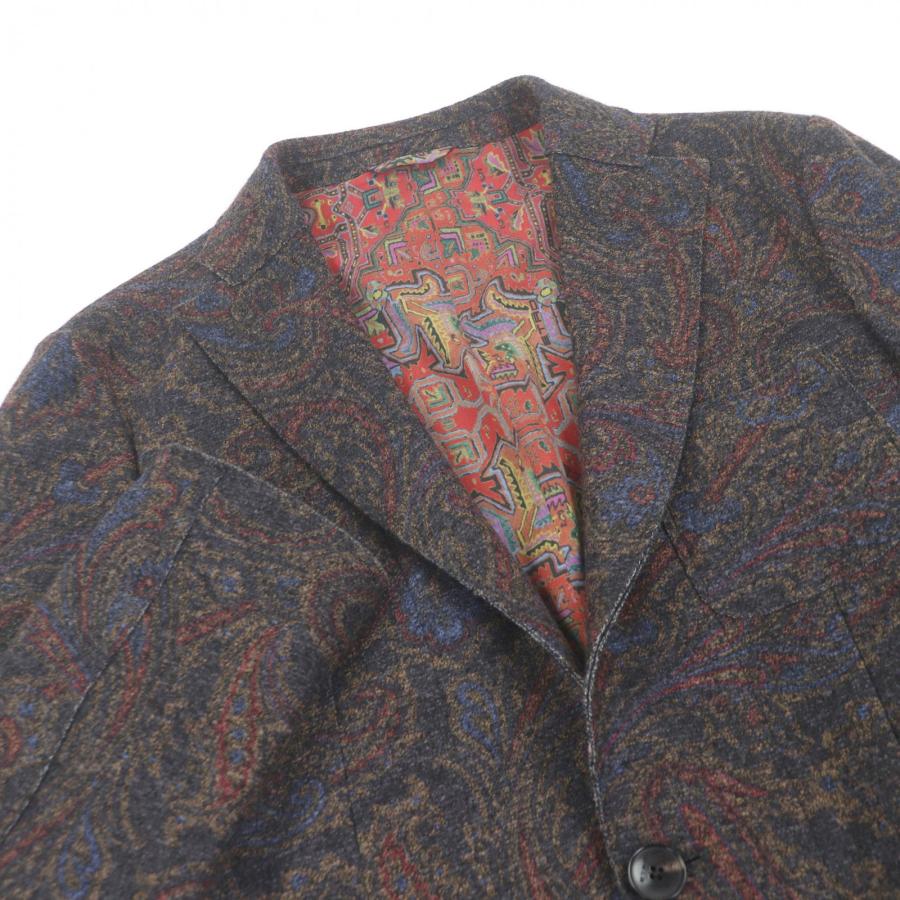ETRO（エトロ） 極美品□ETRO ウール100％ ペイズリー柄 シングル