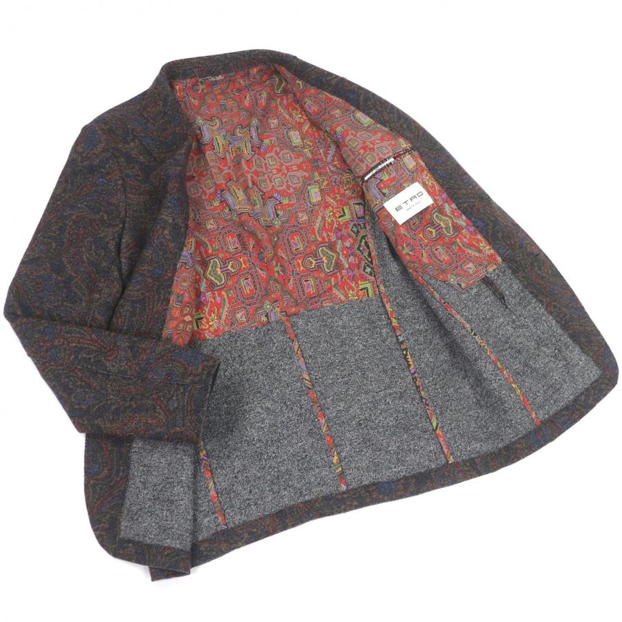 近年 極美品 ETRO ナイロン ミリタリー ジャケット ペイズリー S 