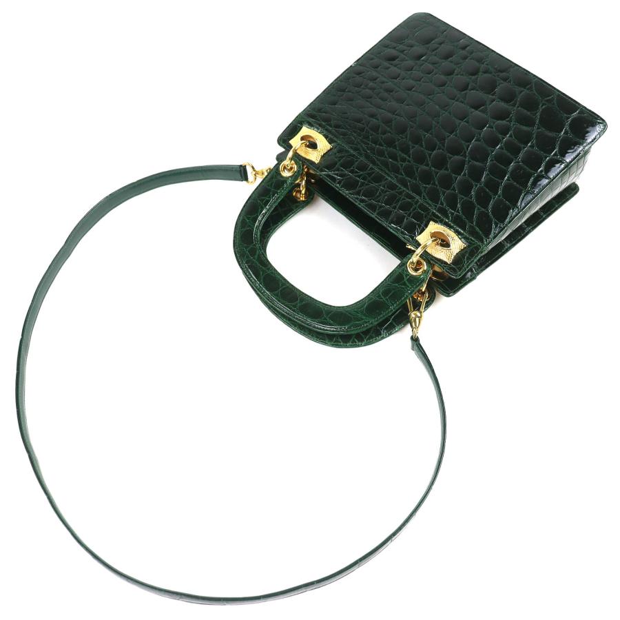 COMTESSE（コンテス） 美品△COMTESSE ヴィンテージ クロコダイル 2WAY 
