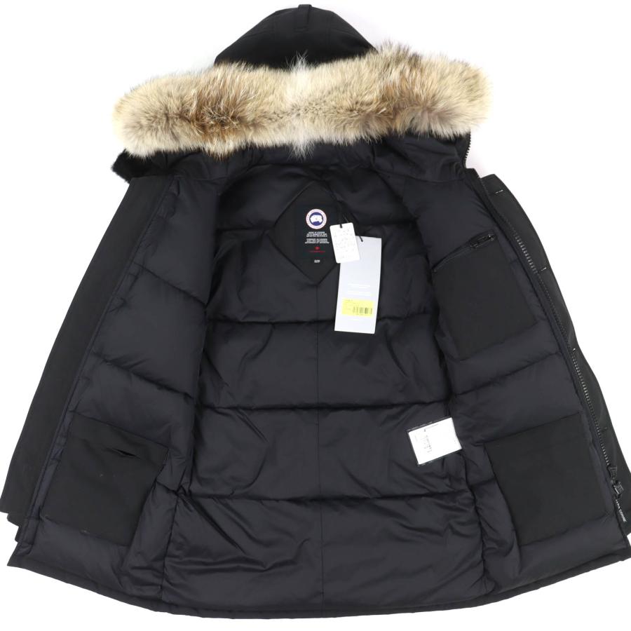 未使用品△CANADA GOOSE カナダグース JASPER PARKA ジャスパー ロゴワッペン ファー付 フーデッド ダウンジャケット ブラック XS 正規品_2
