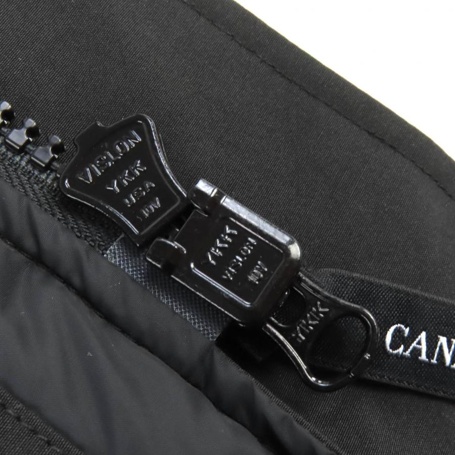 未使用品△CANADA GOOSE カナダグース JASPER PARKA ジャスパー ロゴワッペン ファー付 フーデッド ダウンジャケット ブラック XS 正規品_4