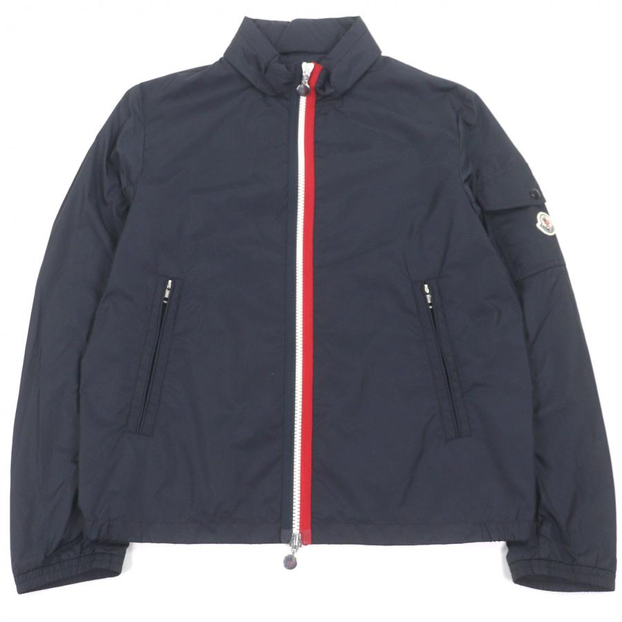 極美品□MONCLER モンクレール KERALLE GIUBBOTTO ロゴワッペン フード入り トリコロール ナイロンジャケット 紺 4 ルーマニア製 正規品 MONCLER（モンクレール） 極美品□MONCLER KERALLE GIUBBOTTO ロゴ