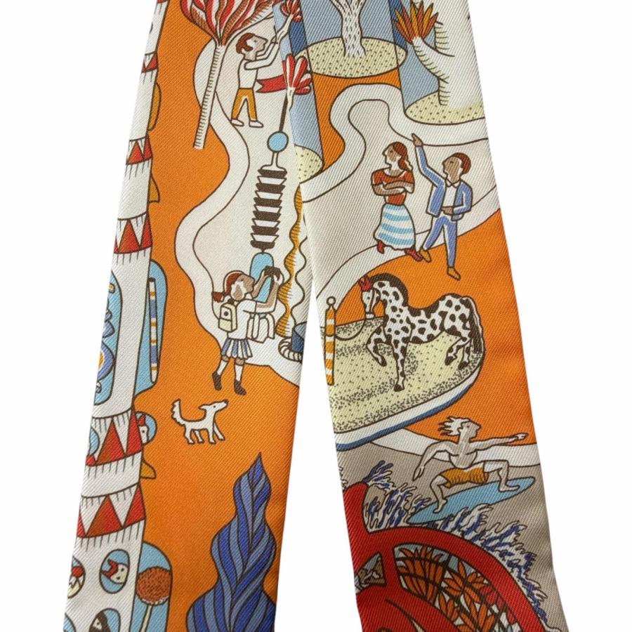 HERMES　Exposition Universelle　万国博覧会　ツイリー HERMES（エルメス） 極美品◇HERMES ツイリー Exposition Universelle