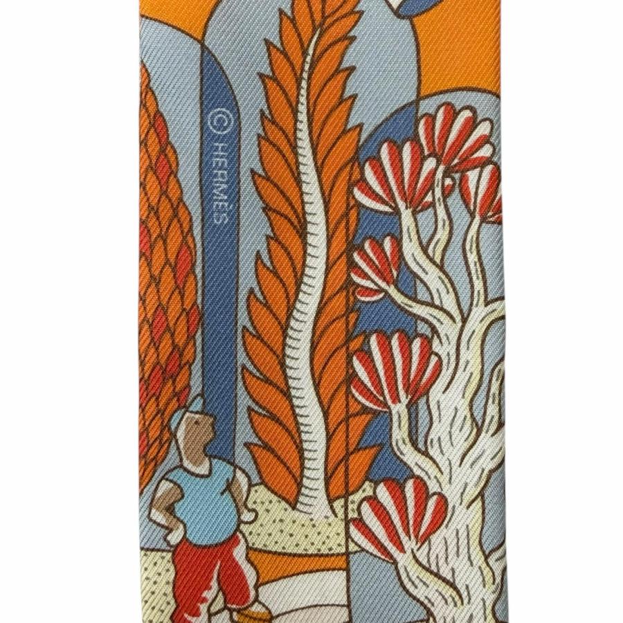 HERMES　Exposition Universelle　万国博覧会　ツイリー HERMES（エルメス） 極美品◇HERMES ツイリー Exposition Universelle