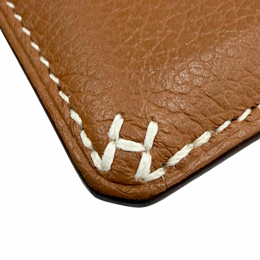 HERMES（エルメス） 美品▽HERMES 2024年製 Hセリエ レザー ゴールド