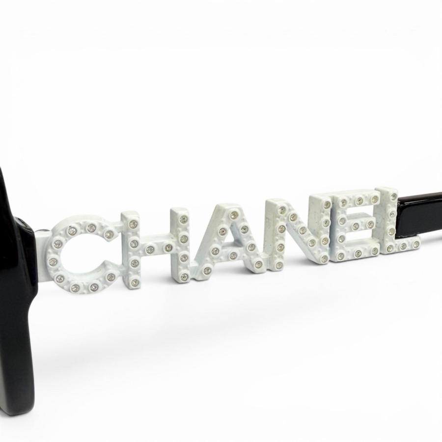 ®*️様 CHANEL サングラス 5422 ラインストーン CHANEL（シャネル） 良品△CHANEL 5422-B ココマーク ロゴ ライン
