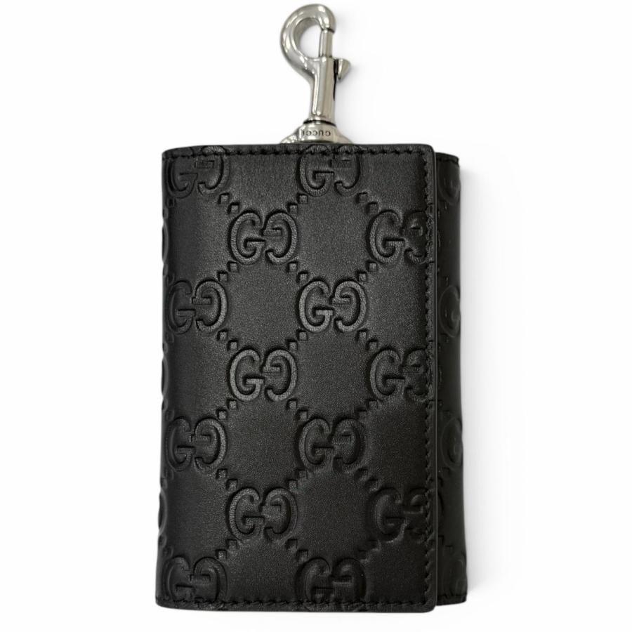 GUCCI（グッチ） 極美品□GUCCI 850212 GGエンブレム レザー 三つ折り 