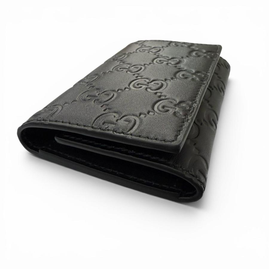 GUCCI（グッチ） 極美品□GUCCI 850212 GGエンブレム レザー 三つ折り
