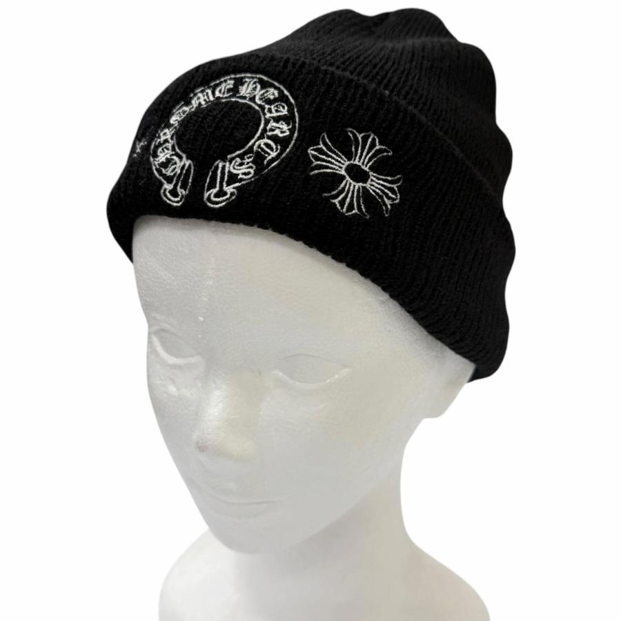 美品□CHROME HEARTS クロムハーツ ウール ホースシュー CHプラス エン