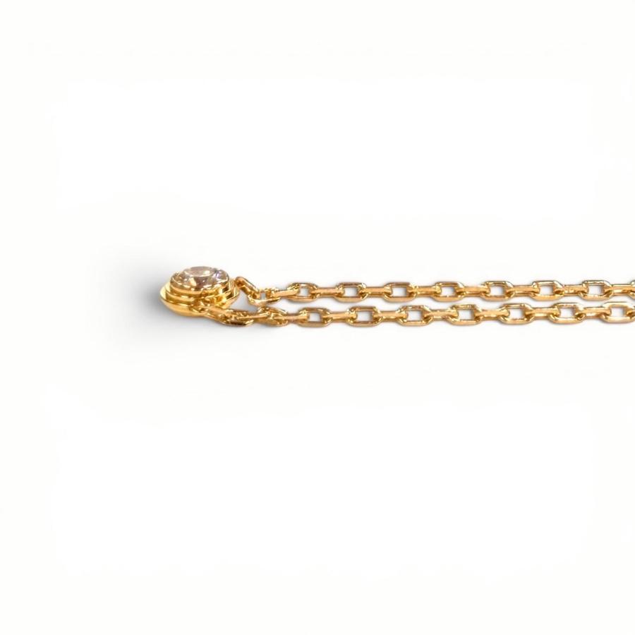 Cartier（カルティエ） 美品☆Cartier ダムール SM AU750 ダイヤモンド