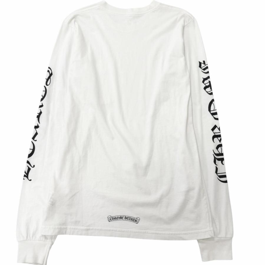 良品□CHROME HEARTS クロムハーツ コットン ロゴプリント クルー