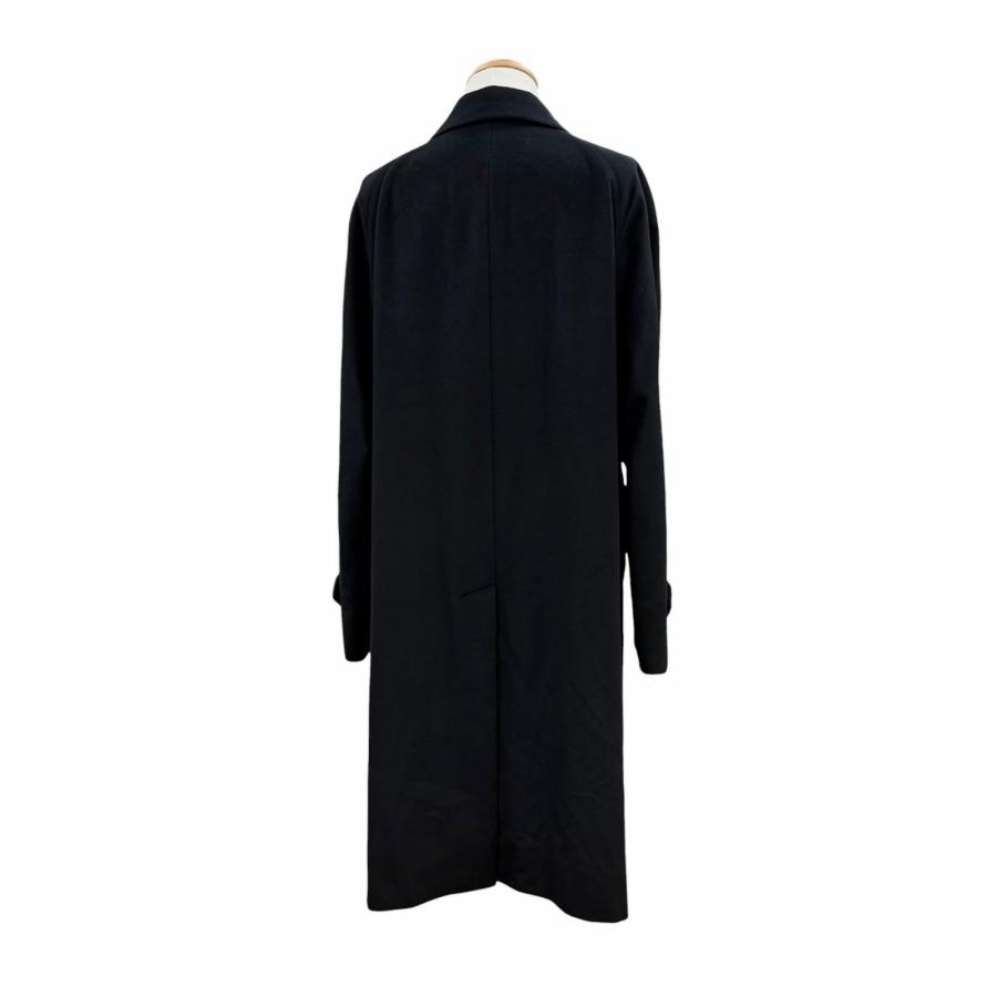 極美品▼BURBERRY LONDON バーバリーロンドン カシミヤ100% 比翼仕立て ステンカラーコート ブラック 96-180-7(Lサイズ相当) 正規品 極美品▽BURBERRY LONDON バーバリーロンドン カシミヤ100% 比翼仕立て