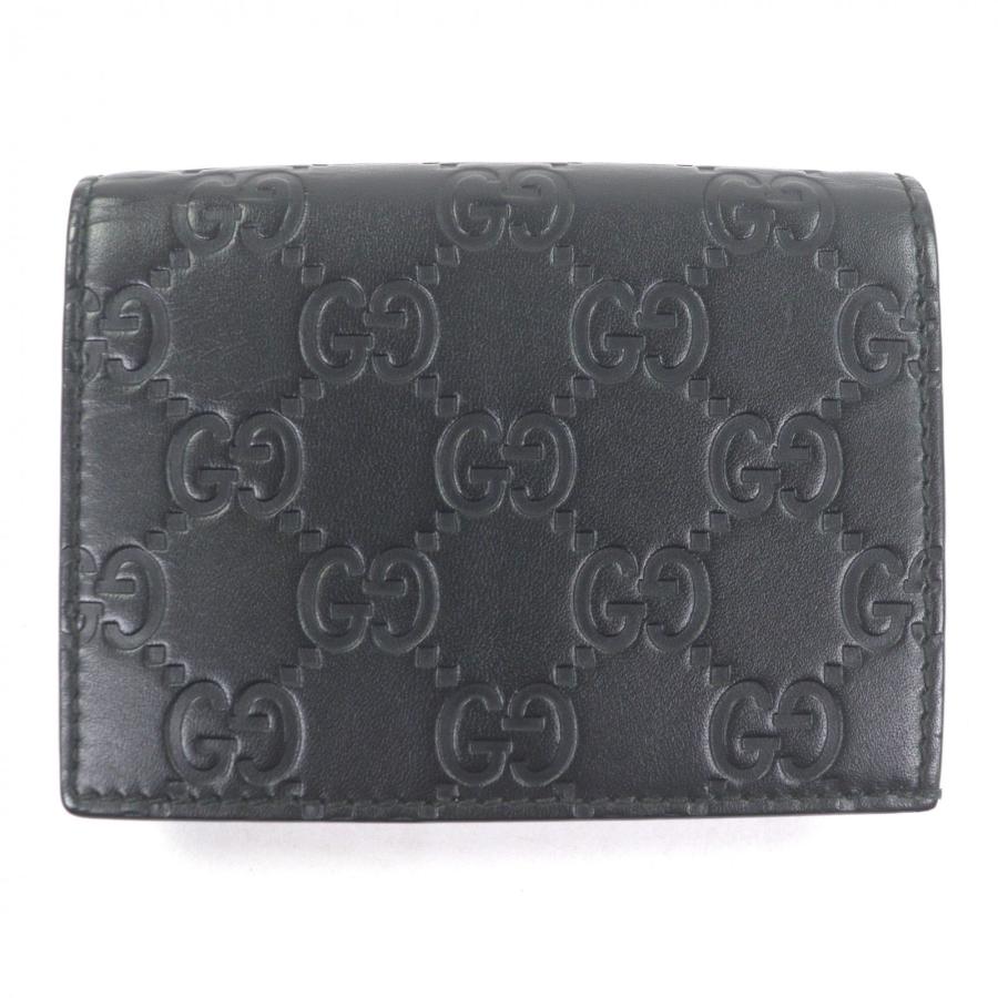 GUCCI（グッチ） 極美品□GUCCI 410120 グッチシマレザー 二つ折り財布