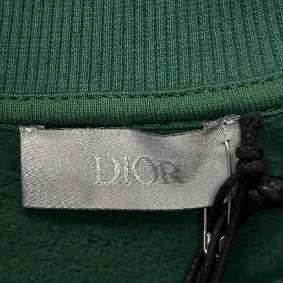 未使用品□DIOR ディオール オム 193J687A0531 ケニーシャーフ CDロゴ刺繍 スウェットシャツ トレーナー S グリーン イタリア製 正規品の画像