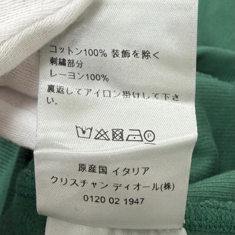 未使用品□DIOR ディオール オム 193J687A0531 ケニーシャーフ CDロゴ刺繍 スウェットシャツ トレーナー S グリーン イタリア製 正規品の画像