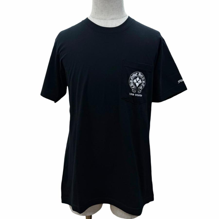 極美品□CHROME HEARTS クロムハーツ コットン100％ ホースシュー ロゴ 
