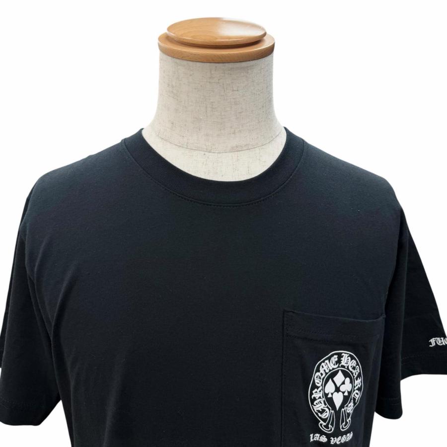極美品□CHROME HEARTS クロムハーツ コットン100％ ホースシュー ロゴ