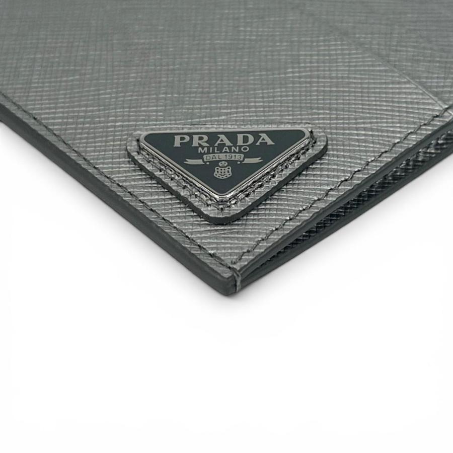 PRADA（プラダ） 極美品△PRADA 1MC223 サフィアーノレザー 三角